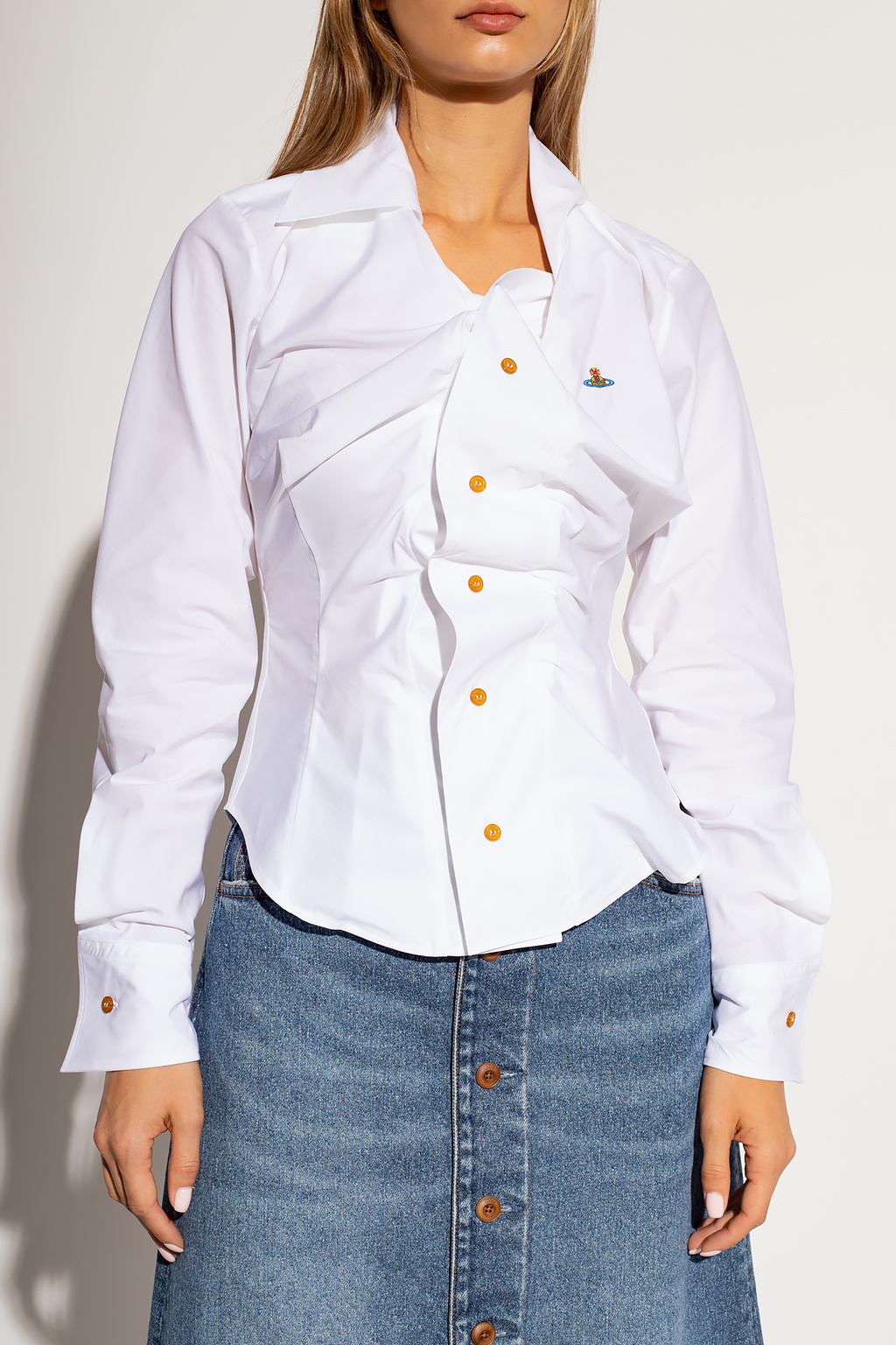 White Shirt with tie collar Vivienne Westwood - Vitkac Canada